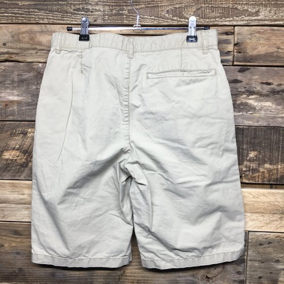 Old Navy Cream Shorts Boy's Size 16 Regular - Picture 2 of 5